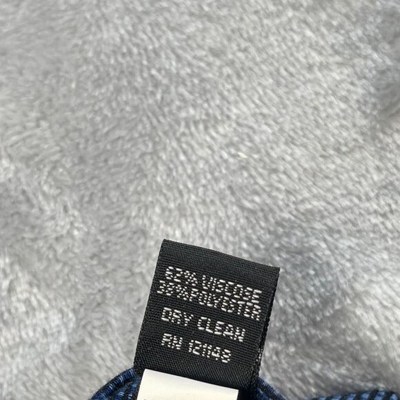 Van Heusen Mens Neck Tie Navy Blue Slim Skinny Short - Picture 6 of 11